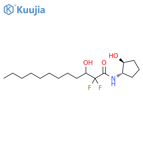 Dodecanamide, 2,2-difluoro-3-hydroxy-N-[(1S,2S)-2-hydroxycyclopentyl]- structure