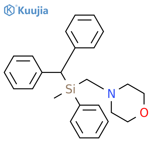 Morpholine, 4-[[(diphenylmethyl)methylphenylsilyl]methyl]- structure