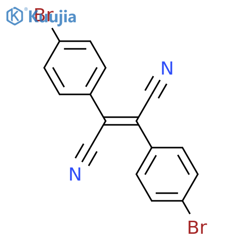 trans-4,4'-dibromo-α,β-dicyanostilbene structure