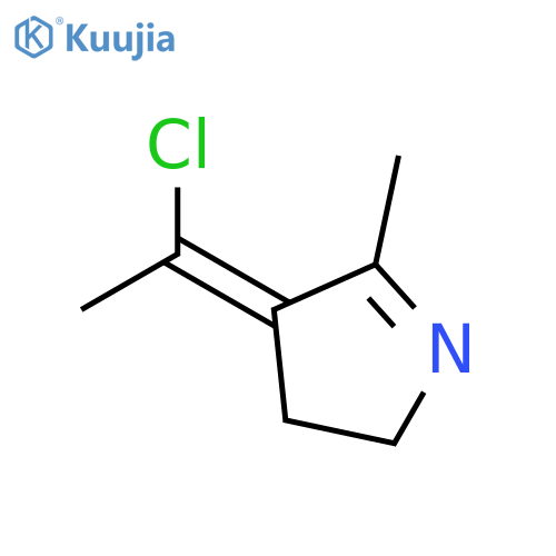 2H-Pyrrole, 4-(1-chloroethylidene)-3,4-dihydro-5-methyl-, (Z)- structure