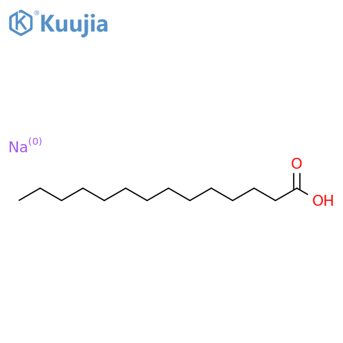 Tetradecanoic acid,sodium salt (1:1) structure