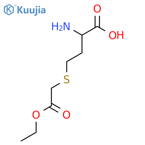 2-amino-4-(2-ethoxy-2-oxoethyl)sulfanylbutanoic acid structure