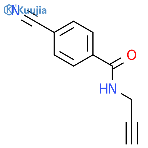4-cyano-N-(prop-2-yn-1-yl)benzamide structure