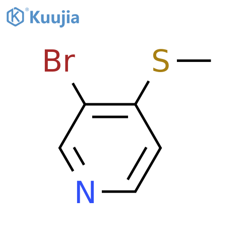 Pyridine, 3-bromo-4-(methylthio)- structure