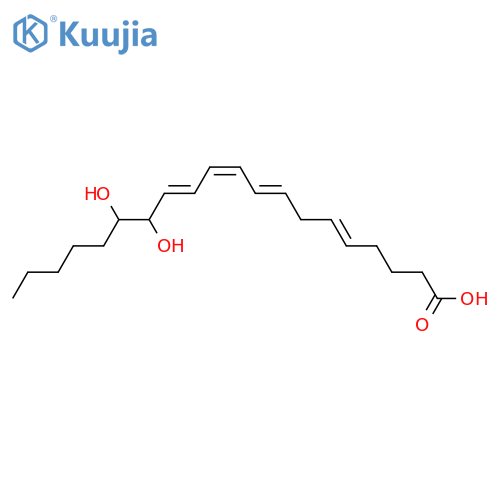 (5Z,8Z,10E,12E,14S,15S)-14,15-Dihydroxy-5,8,10,12-eicosatetraenoic acid structure