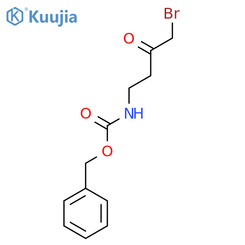 (4-Bromo-3-oxo-butyl)-carbamic acid benzyl ester structure