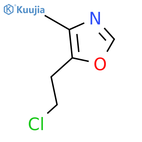 5-(2-chloroethyl)-4-methyl-1,3-oxazole structure