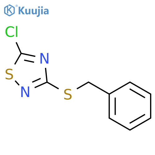 1,2,4-Thiadiazole, 5-chloro-3-[(phenylmethyl)thio]- structure