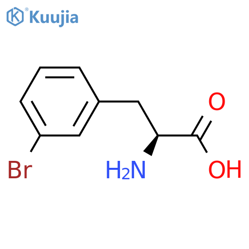 3-Bromo-L-phenylalanine structure