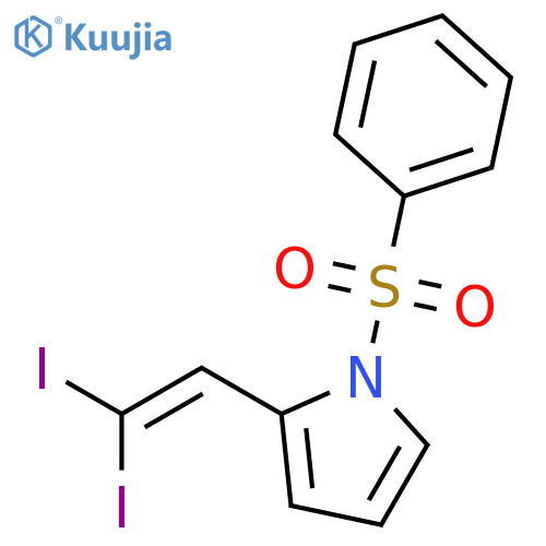 1H-Pyrrole, 2-(2,2-diiodoethenyl)-1-(phenylsulfonyl)- structure