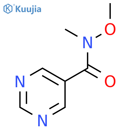 N-Methoxy-N-methylpyrimidine-5-carboxamide structure
