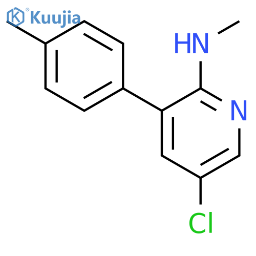 2-Pyridinamine, 5-chloro-N-methyl-3-(4-methylphenyl)- structure