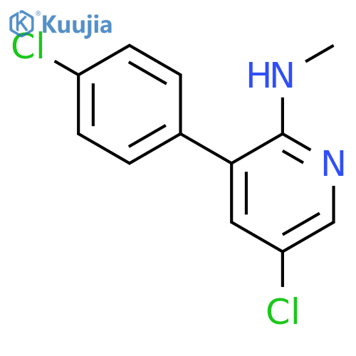 2-Pyridinamine, 5-chloro-3-(4-chlorophenyl)-N-methyl- structure
