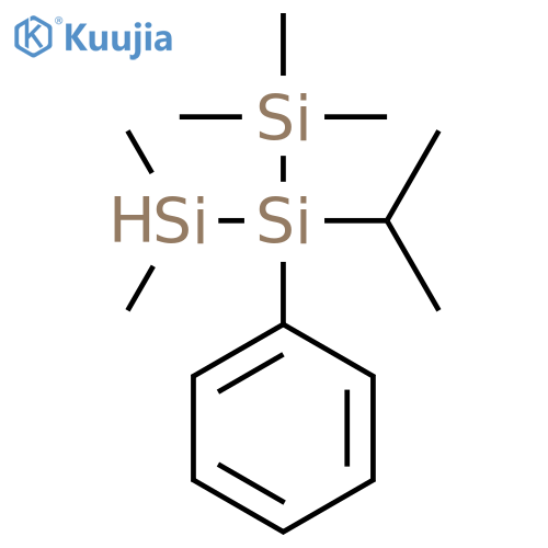 Trisilane, 1,1,1,3,3-pentamethyl-2-(1-methylethyl)-2-phenyl- structure