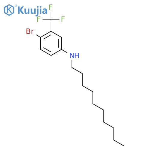 Benzenamine, 4-bromo-N-decyl-3-(trifluoromethyl)- structure