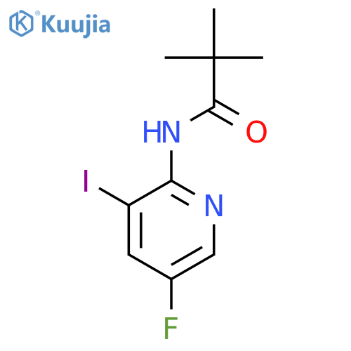 N-(5-Fluoro-3-iodopyridin-2-yl)pivalamide structure