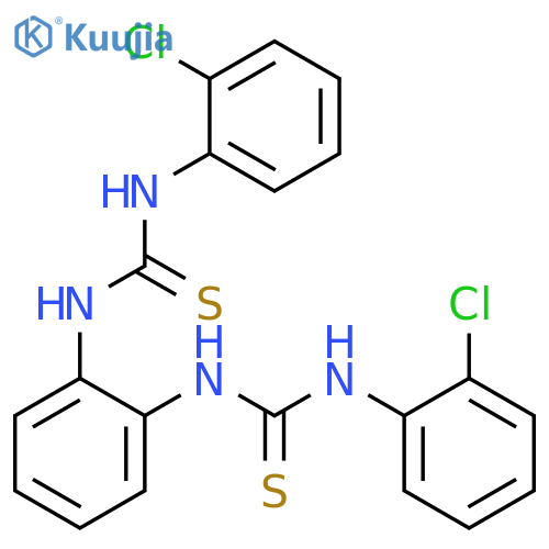 Thiourea, N,N''-1,2-phenylenebis[N'-(2-chlorophenyl)- structure