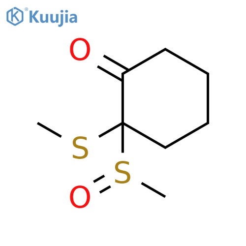 Cyclohexanone, 2-(methylsulfinyl)-2-(methylthio)- structure
