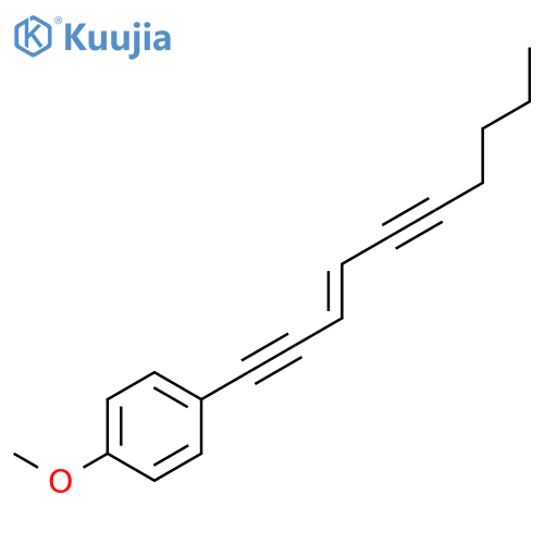 Benzene, 1-(3-decene-1,5-diynyl)-4-methoxy- structure
