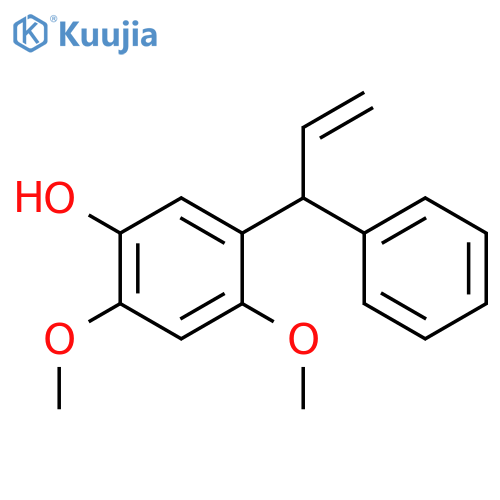 Phenol, 2,4-dimethoxy-5-[(1R)-1-phenyl-2-propenyl]- structure