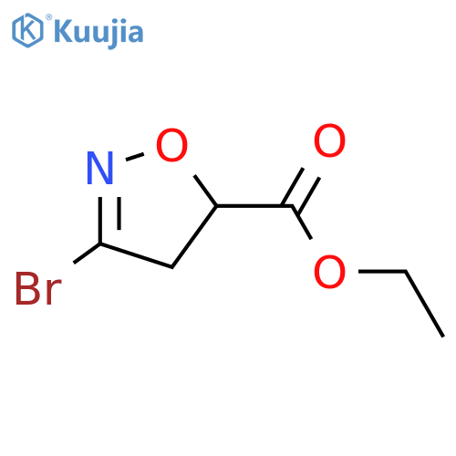 Ethyl 3-Bromo-4,5-dihydroisoxazole-5-carboxylate structure