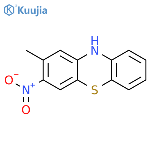 10H-Phenothiazine, 2-methyl-3-nitro- structure