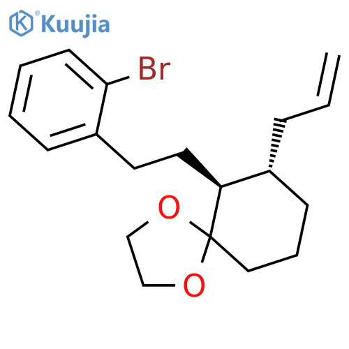 1,4-Dioxaspiro[4.5]decane, 6-[2-(2-bromophenyl)ethyl]-7-(2-propenyl)-,(6R,7R)-rel- structure