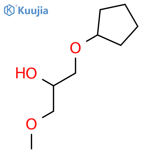 2-Propanol, 1-(cyclopentyloxy)-3-methoxy- structure