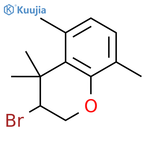 2H-1-BENZOPYRAN, 3-BROMO-3,4-DIHYDRO-4,4,5,8-TETRAMETHYL- structure