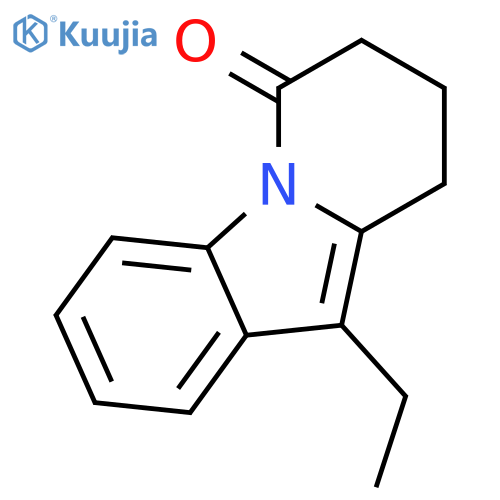 Pyrido[1,2-a]indol-6(7H)-one, 10-ethyl-8,9-dihydro- structure