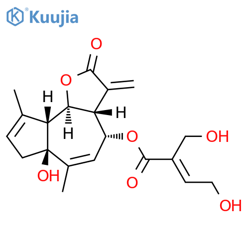 2-Butenoic acid,4-hydroxy-2-(hydroxymethyl)-,(3aR,4R,6aS,9aR,9bS)-2,3,3a,4,6a,7,9a,9b-octahydro-6a-hydroxy-6,9-dimethyl-3-methylene-2-oxoazuleno[4,5-b]furan-4-ylester, (2E)- structure