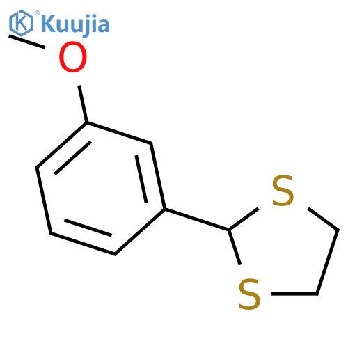 2-(3-methoxyphenyl)-1,3-dithiolane structure