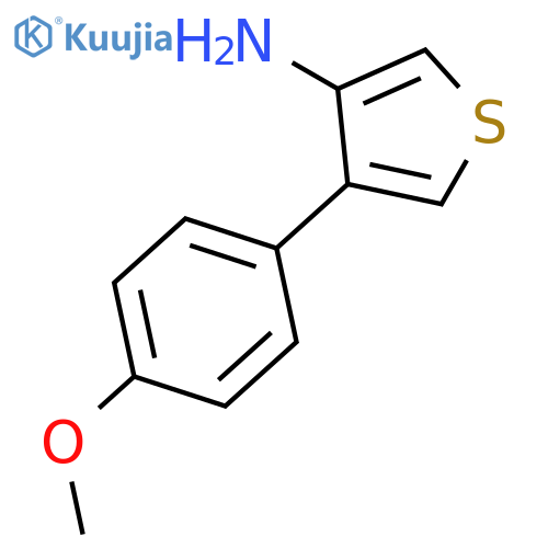 3-Thiophenamine,4-(4-methoxyphenyl)- structure