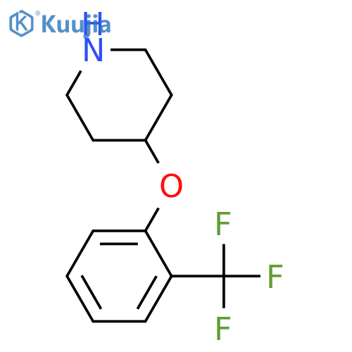 4-2-(Trifluoromethyl)phenoxypiperidine structure
