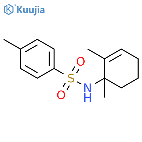 Benzenesulfonamide, N-(1,2-dimethyl-2-cyclohexen-1-yl)-4-methyl- structure