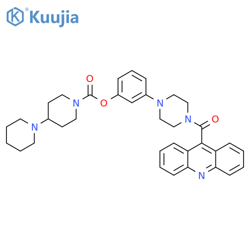 [1,4'-Bipiperidine]-1'-carboxylic acid,3-[4-(9-acridinylcarbonyl)-1-piperazinyl]phenyl ester structure