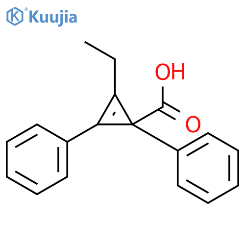 2-Cyclopropene-1-carboxylic acid, 2-ethyl-1,3-diphenyl- structure
