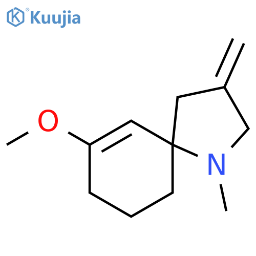 1-Azaspiro[4.5]dec-6-ene, 7-methoxy-1-methyl-3-methylene- structure