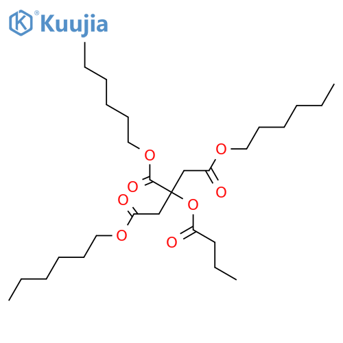 trihexyl O-butyrylcitrate structure