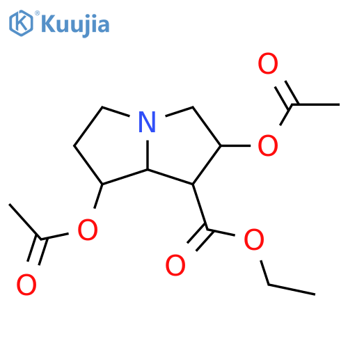 1H-Pyrrolizine-1-carboxylic acid, 2,7-bis(acetyloxy)hexahydro-, ethylester structure