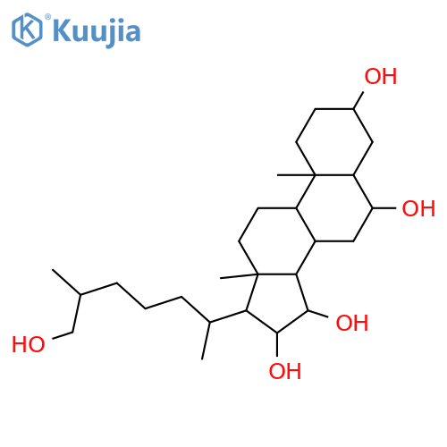 Cholestane-3,6,15,16,26-pentol, (3b,5a,6b,15a,16b,25S)- structure