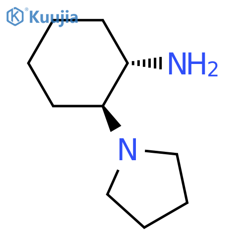 Cyclohexanamine, 2-(1-pyrrolidinyl)-, (1S,2S)- structure