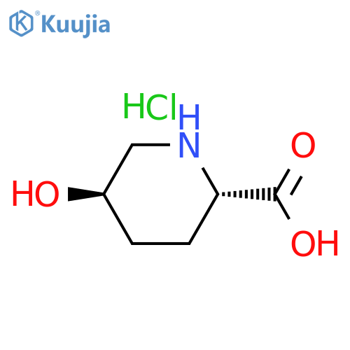 (2S,5R)-5-hydroxypiperidine-2-carboxylic acid hydrochloride structure