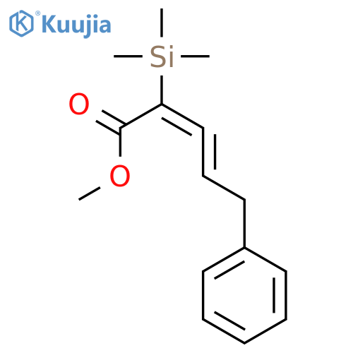 2,3-Pentadienoic acid, 5-phenyl-2-(trimethylsilyl)-, methyl ester structure