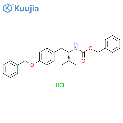 Carbamic acid,[(1S)-2-methyl-1-[[4-(phenylmethoxy)phenyl]methyl]propyl]-,phenylmethyl ester, hydrochloride structure