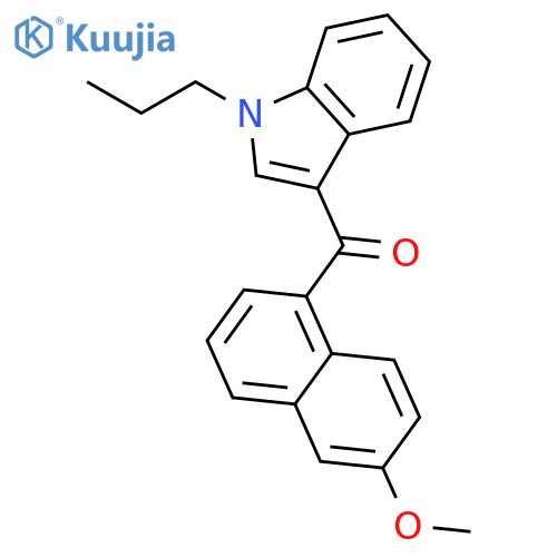 Methanone, (6-methoxy-1-naphthalenyl)(1-propyl-1H-indol-3-yl)- structure