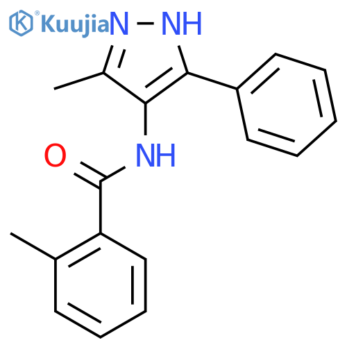 Benzamide, 2-methyl-N-(3-methyl-5-phenyl-1H-pyrazol-4-yl)- structure