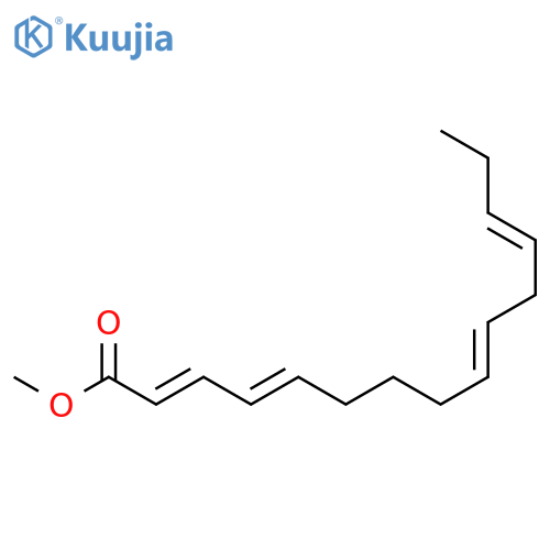 2,4,9,12-Pentadecatetraenoic acid, methyl ester, (2E,4E,9Z,12Z)- structure