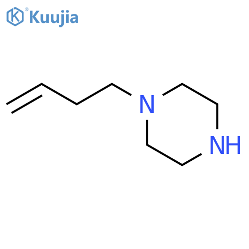 1-(but-3-en-1-yl)piperazine structure