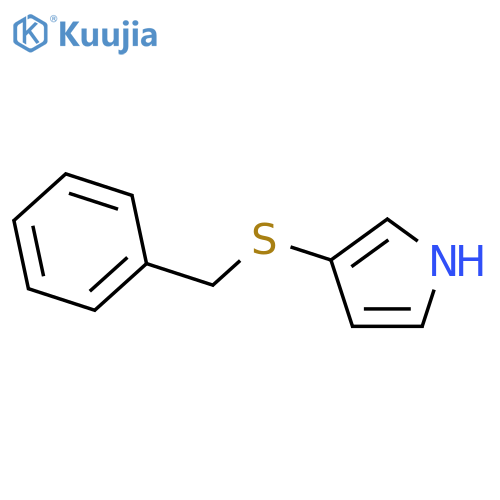 1H-Pyrrole, 3-[(phenylmethyl)thio]- structure